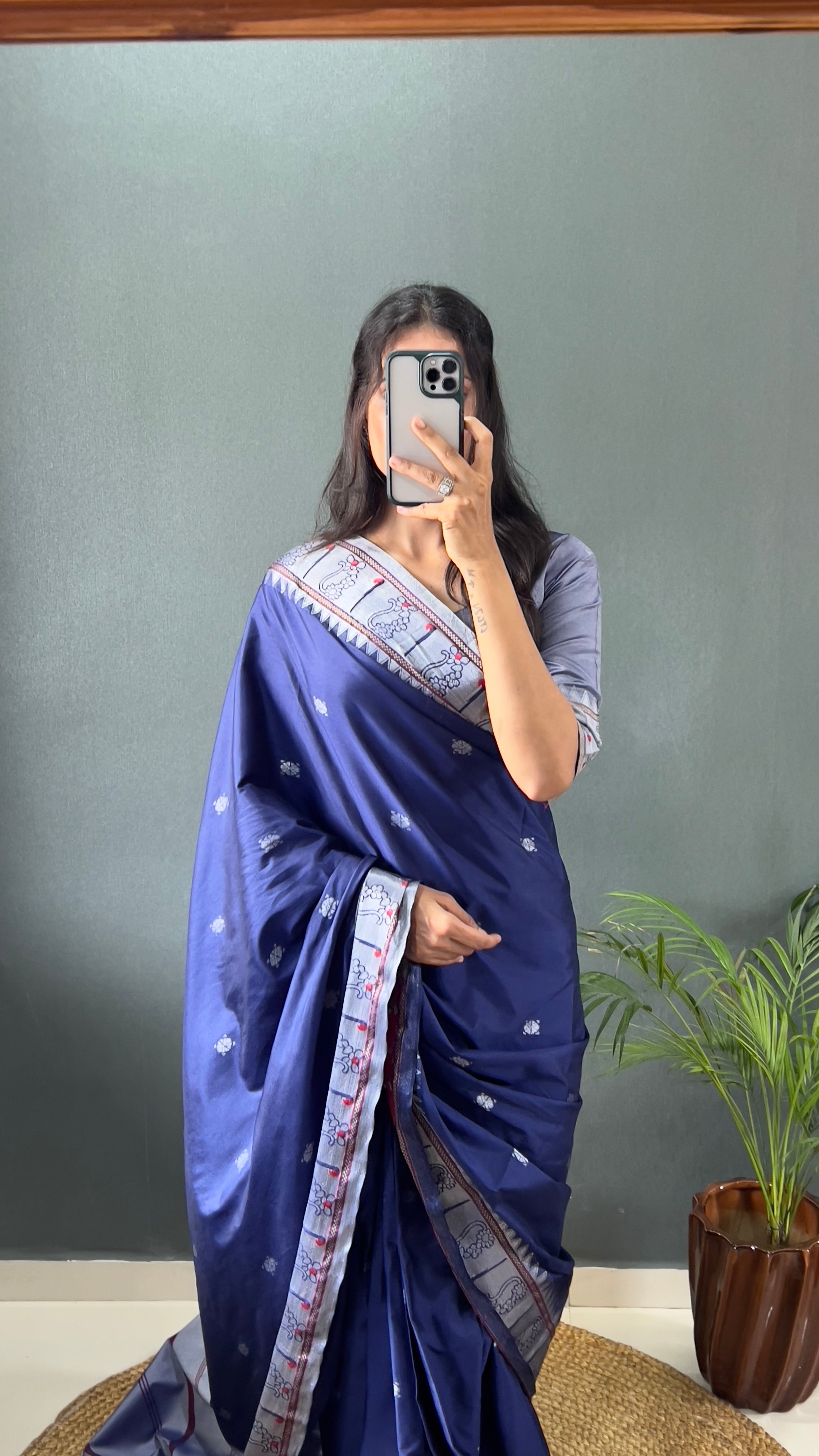 One Minute Ready To Wear Royal Orchid Soft Georgette Silk Saree