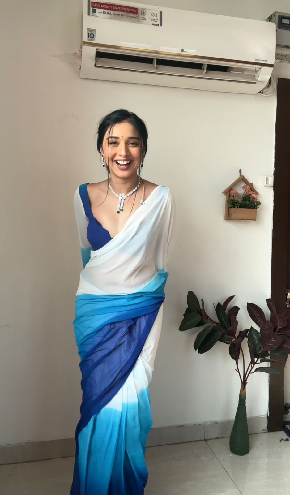 One Minute Ready To Oceanic Veil Pure Soft Georgette Silk Saree