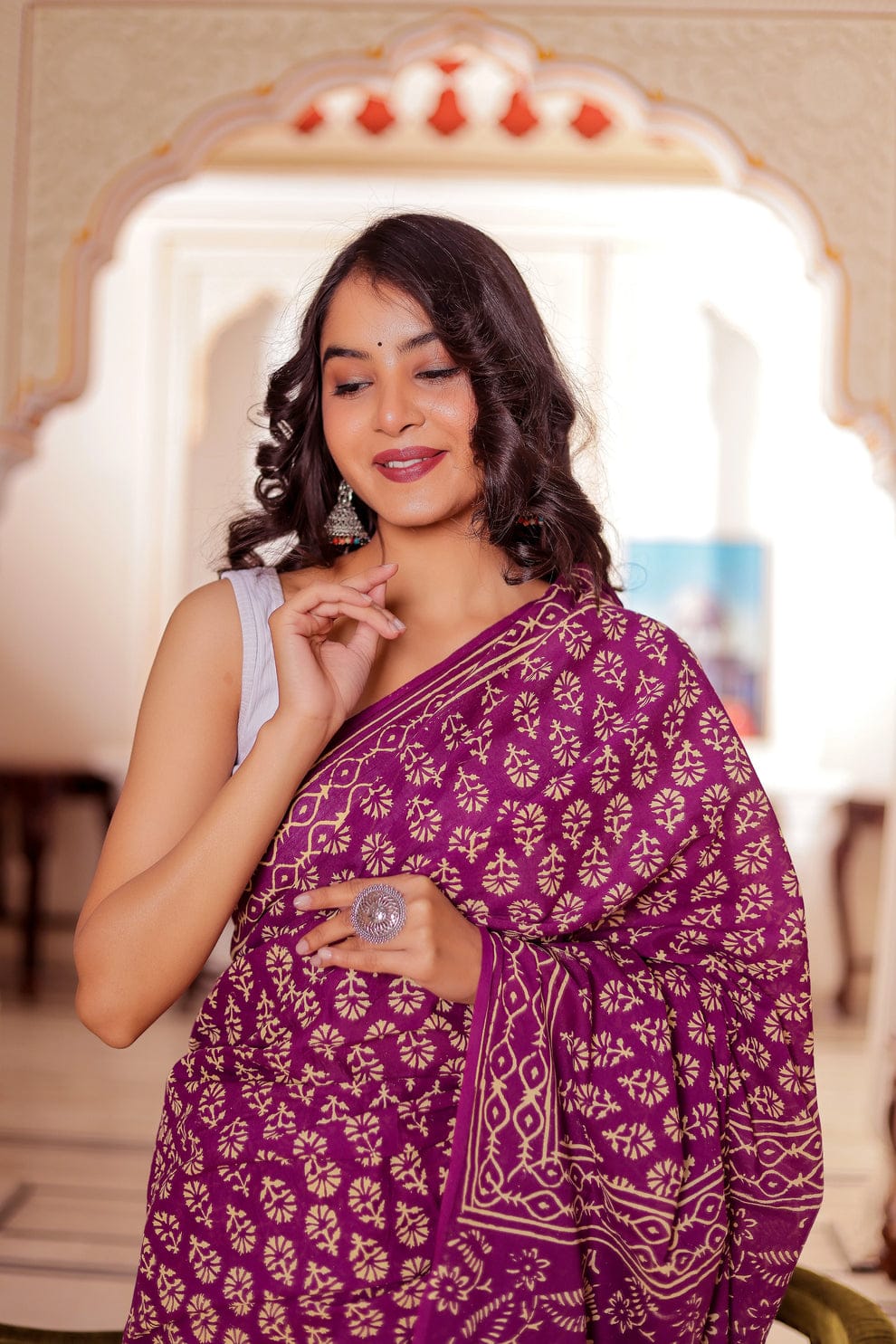 New One Minute Ready To Wear  Pure Soft Linen Silk Pink Saree With White Unstiched Blouse Piece