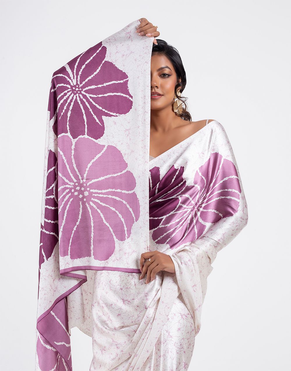 New Designer Original Japan Satin Devsena Saree With  Digital Print With Digital Printed Unstiched Blouse Piece