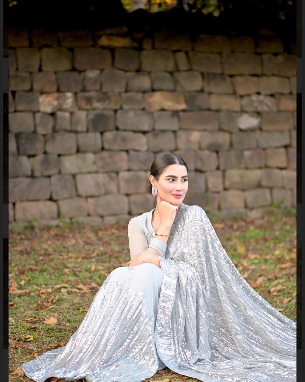 New Designer Soft Georgette Sequins Saree With Mono Banglori Blouse Piece