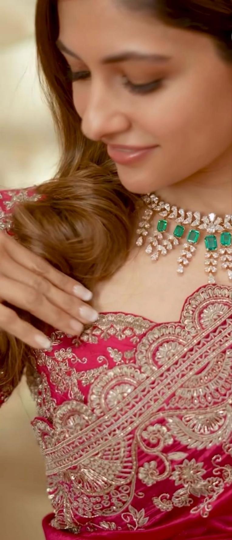 New Fancy Designer Vichitra Silk Saree With Beautiful Coding Sequence  Work Along With Unstiched Blouse Piece