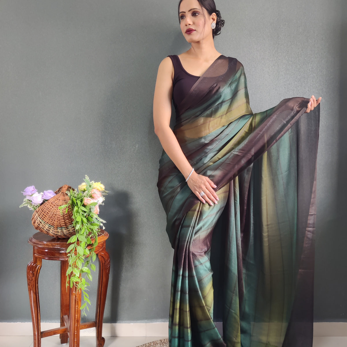 One Minute Ready to Wear New Premium Quelity Morpinch Saree – Divashree