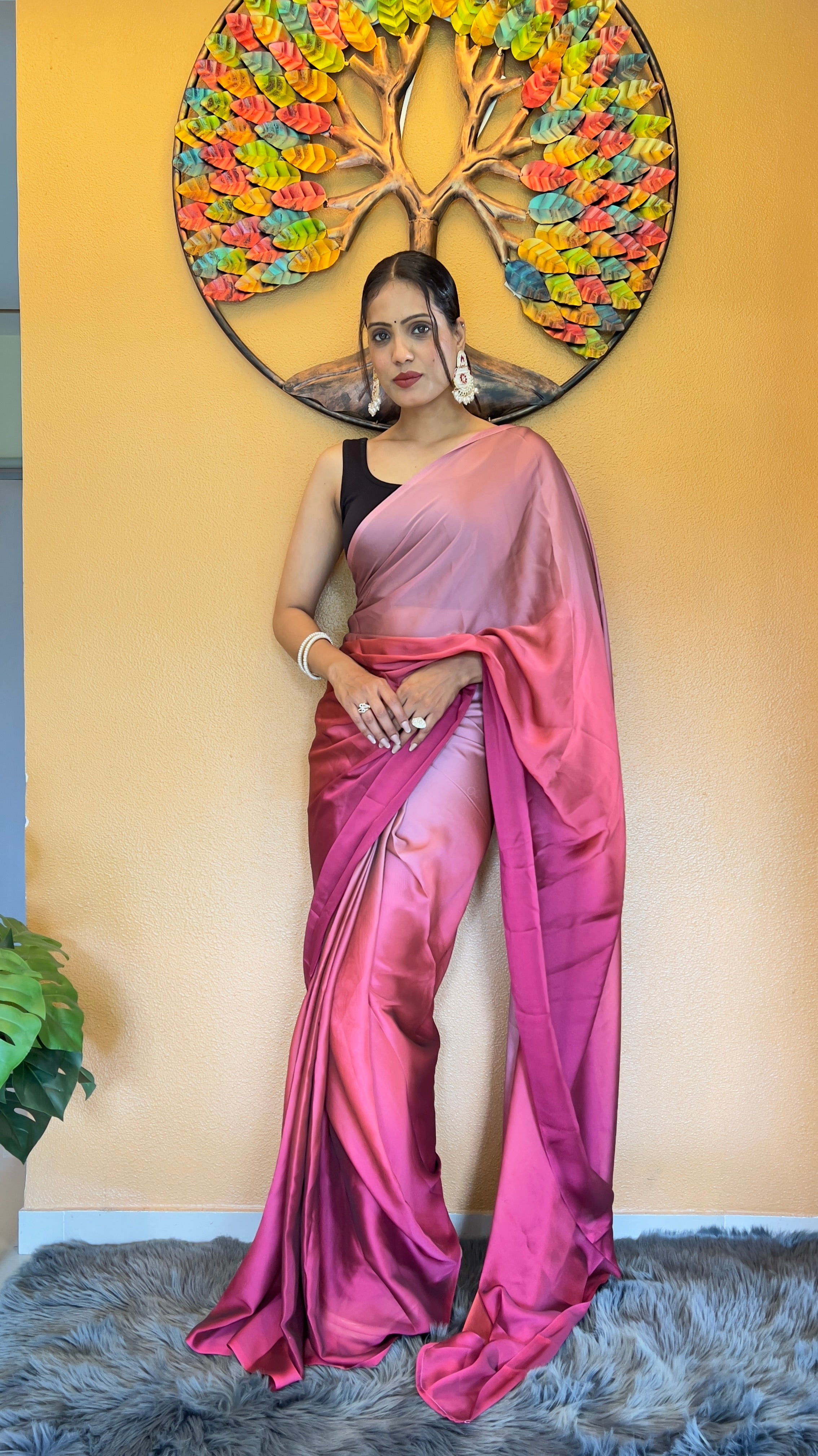 One Minute Ready To Wear New Premium Quality RosyTree Saree