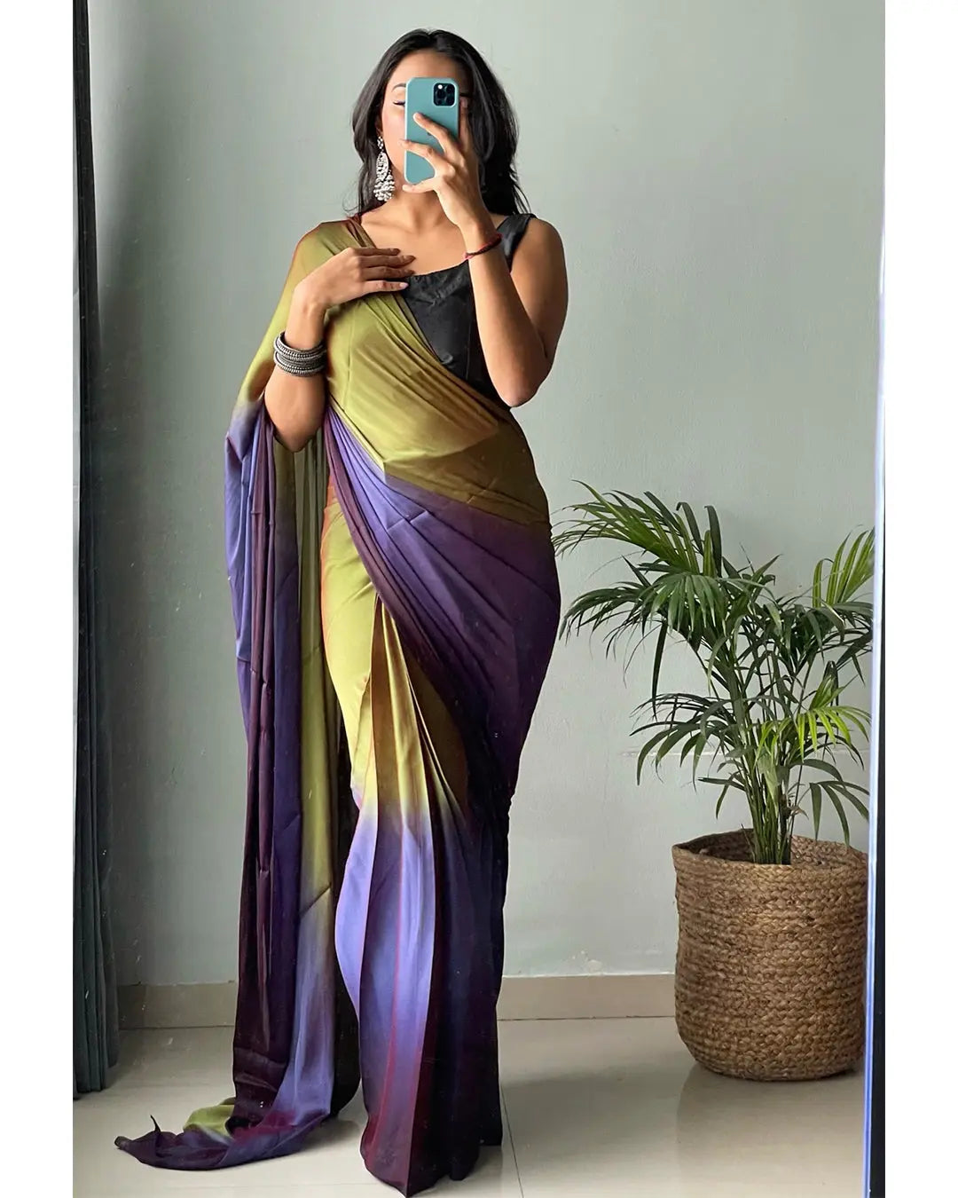 One Minute Ready to Wear New Looking Lovendermoon Saree Divashree