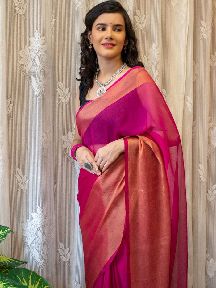 Fancy Blooming Georgette Saree Divashree