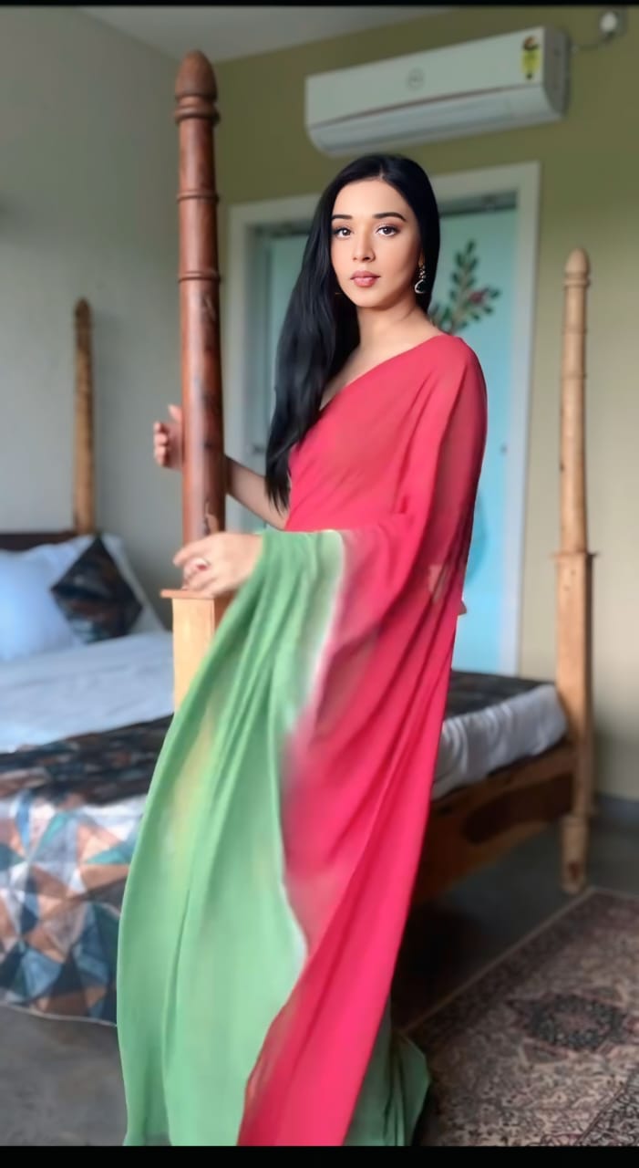 One Minute Ready To Wear Emerald and Graceful Tradition Saree with Unstitch Blouse