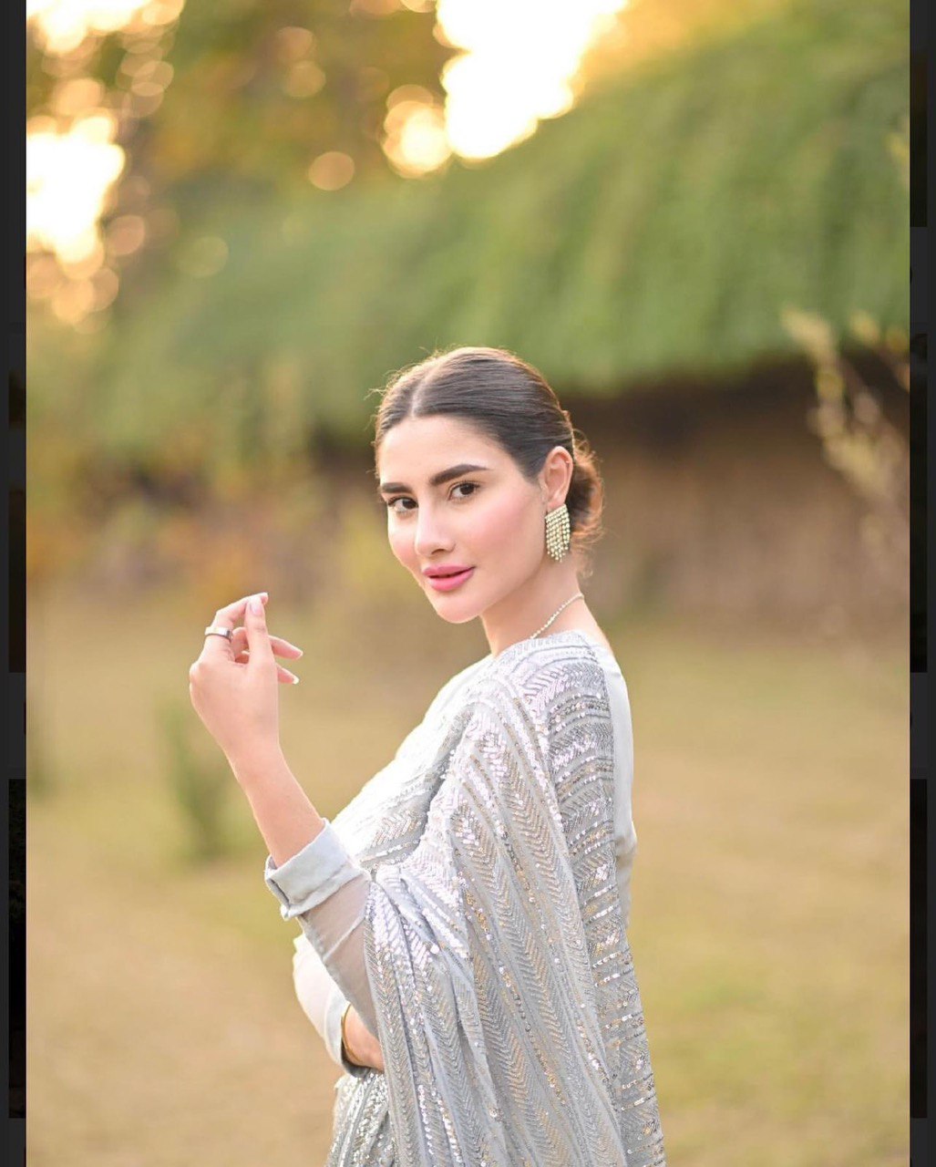 New Designer Soft Georgette Sequins Saree With Mono Banglori Blouse Piece