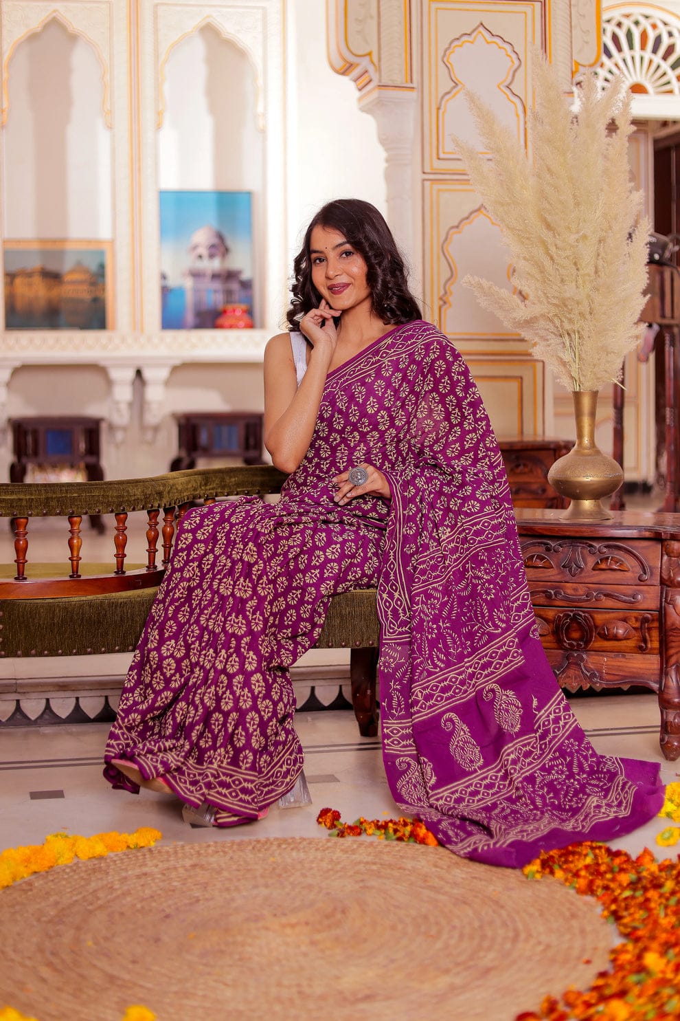 New One Minute Ready To Wear  Pure Soft Linen Silk Pink Saree With White Unstiched Blouse Piece