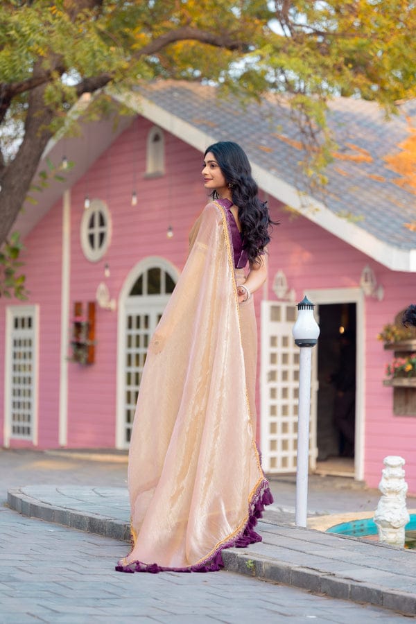 New designer Pure Errode Silk Cream Saree With Beautiful Embroidery Lace Border With Same Modeling Embroidery Sequence Lace Border Blouse Unstiched Piece