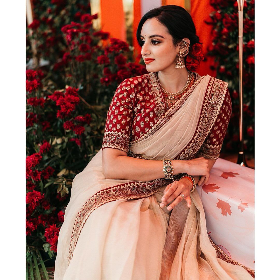 New Designer Soft Twil Banarasi Crush Saree With Sequence And Dori  Embroidery Work Lace Border With Banglori Silk Unstiched Blouse Piece