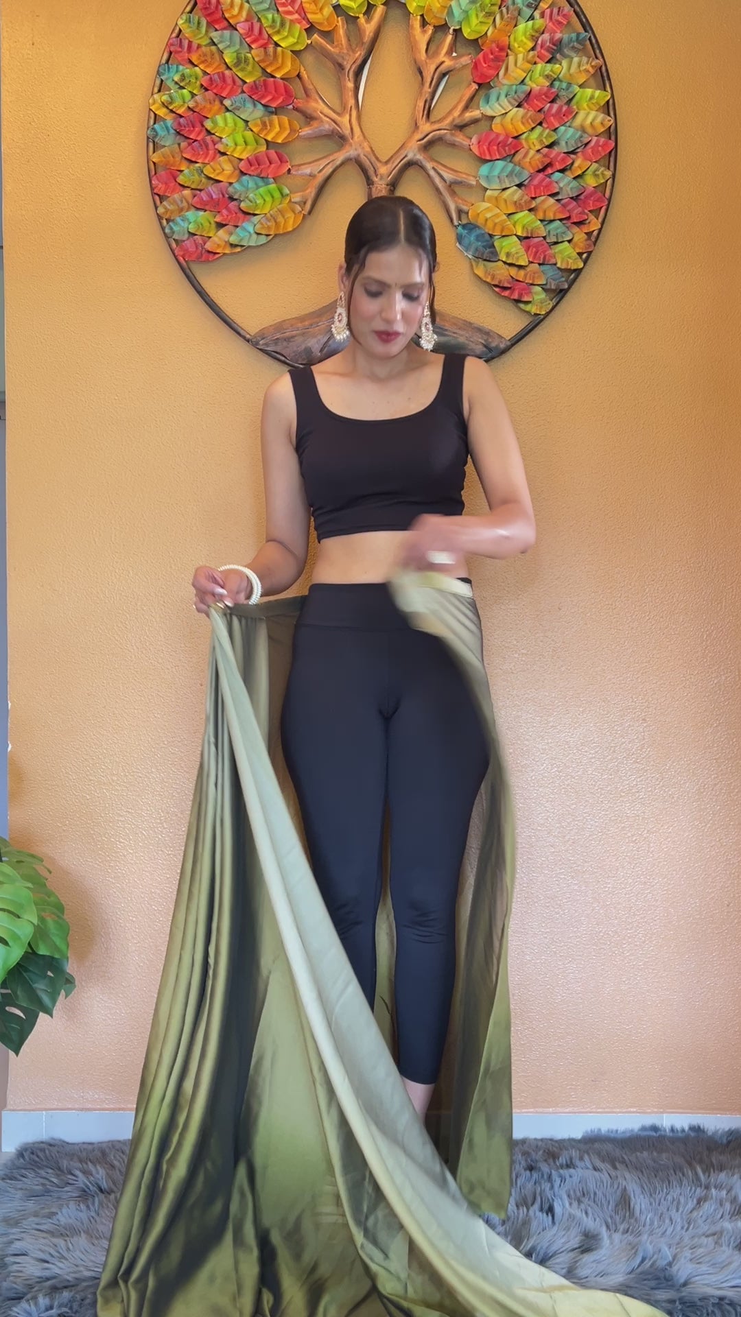 One Minute Ready To Wear New Premium Quality Verdant Veil Saree