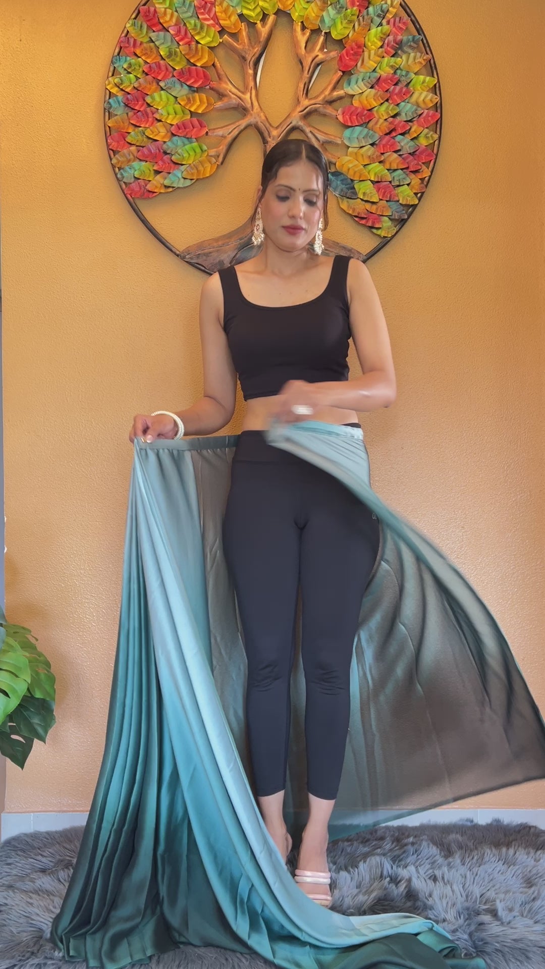 One Minute Ready To Wear New Premium Quality VerdantPortrait Saree