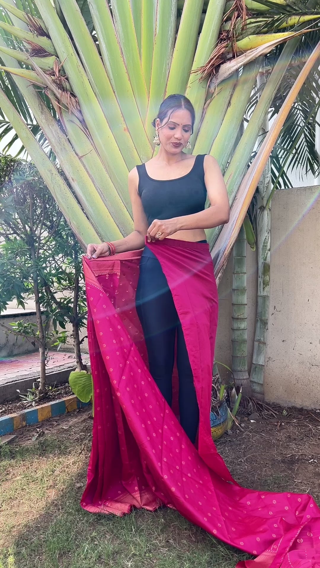 One Minute Ready to Wear New Premium Quality Red Paithani Silk Saree