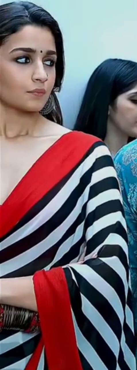 New Designer Premium Alia Bhat Satin Saree