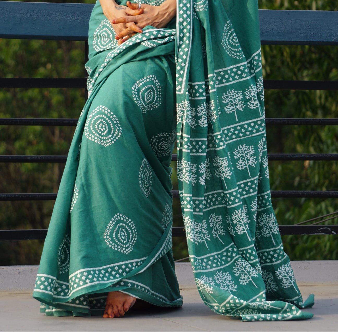 New One Minute Ready To Pure Soft Mul Cotton Silk Sea Green Saree With Pocket