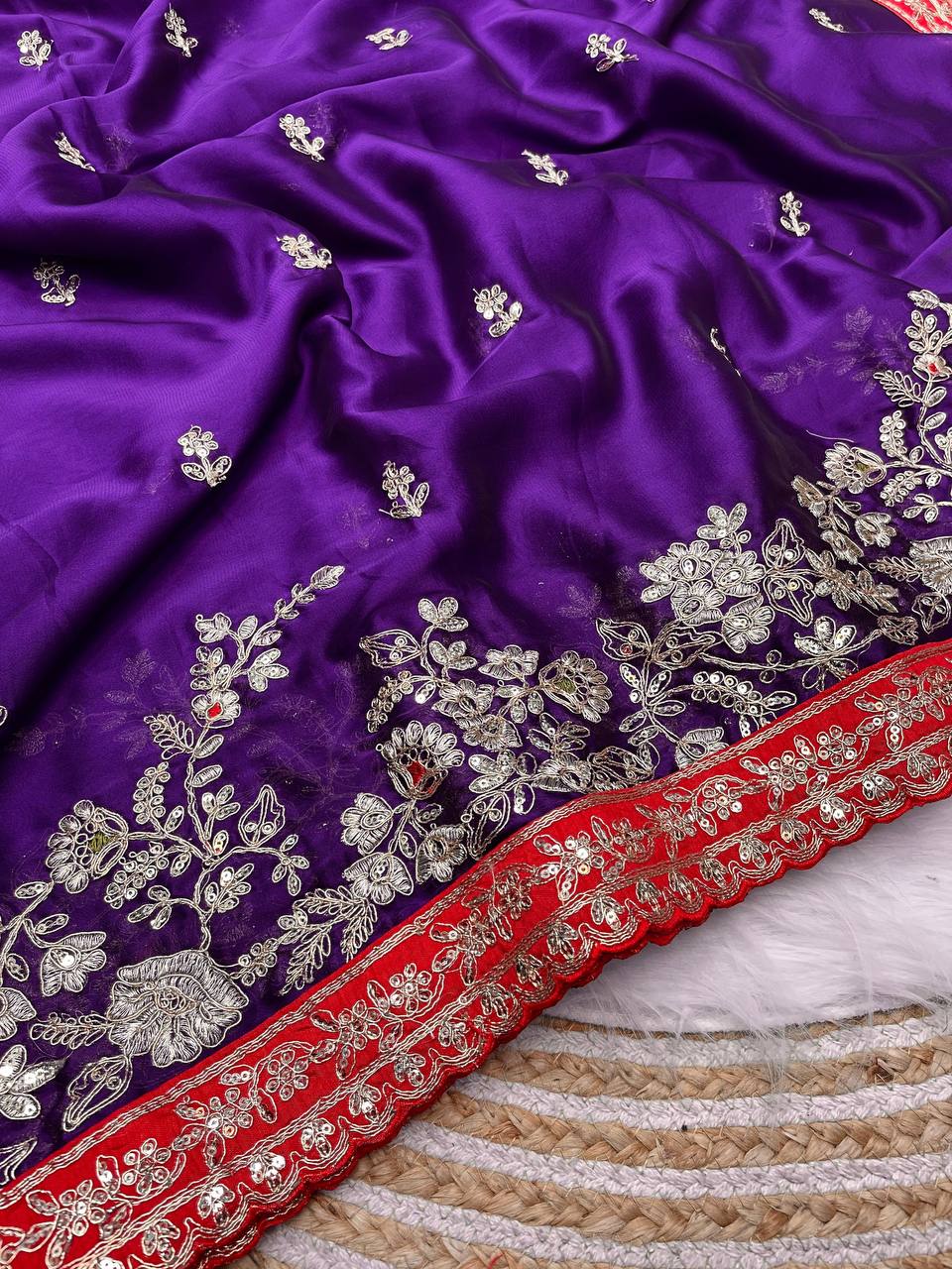 New Designer Soft Rangoli Blooming Silk Saree