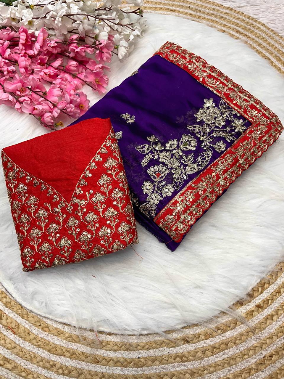 New Designer Soft Rangoli Blooming Silk Saree
