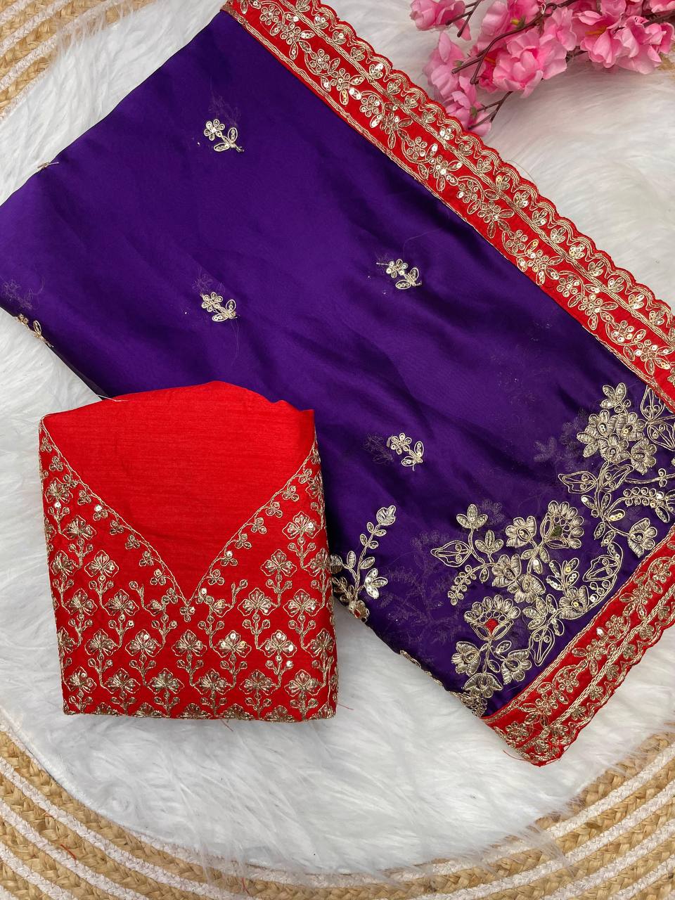 New Designer Soft Rangoli Blooming Silk Saree