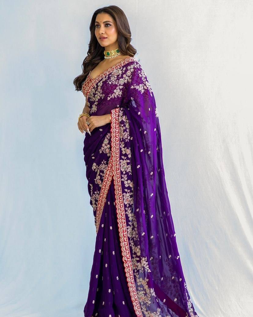 New Designer Soft Rangoli Blooming Silk Saree