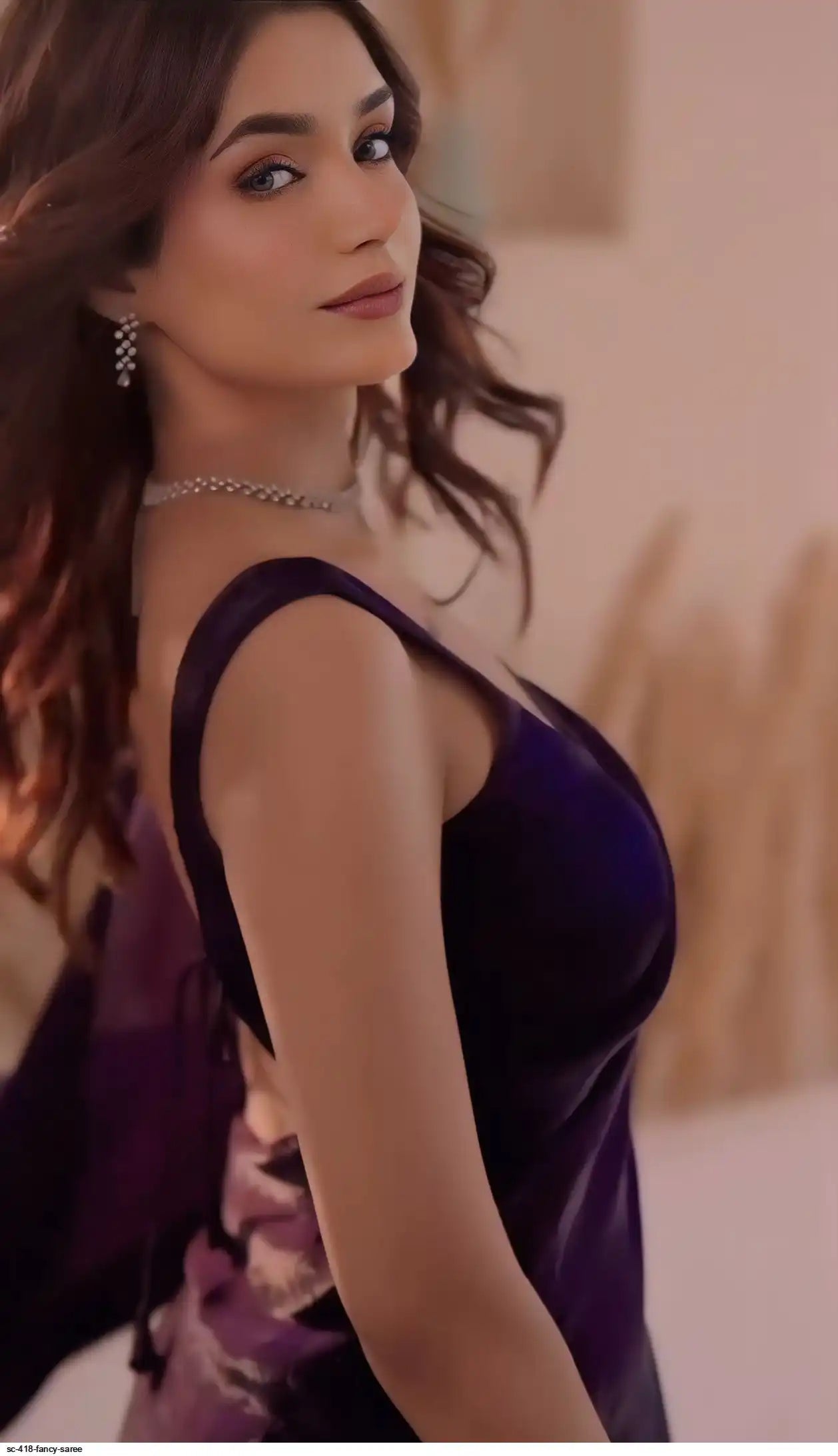 New One Minute Ready Wear Wine Saree