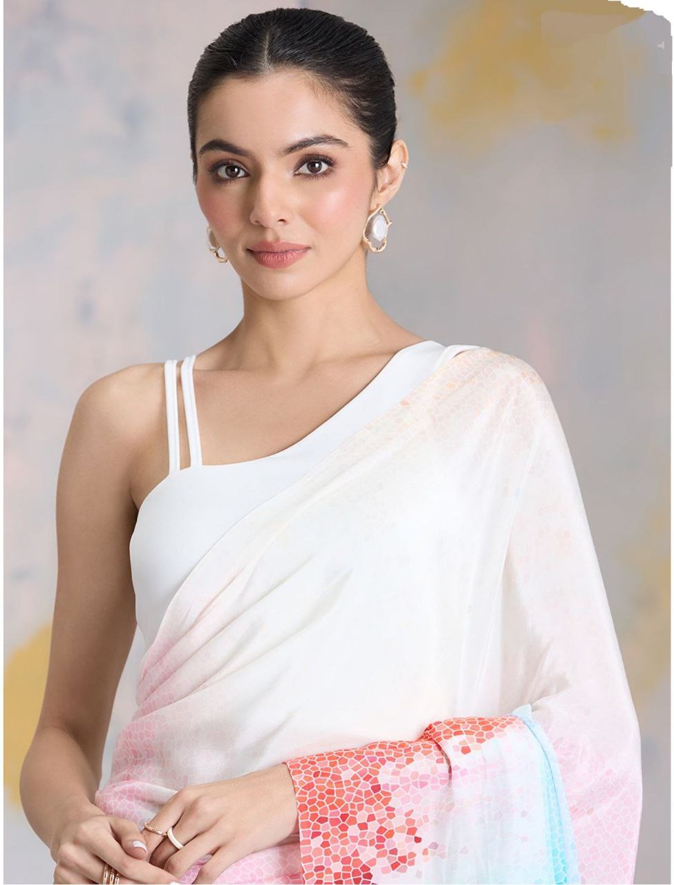 New Designer Premium Party Wear Digital Printed Saree