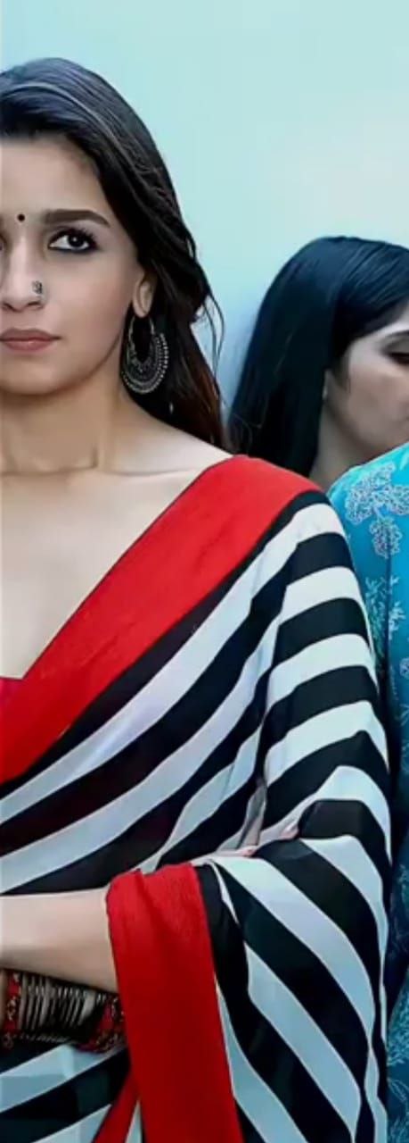 New Designer Premium Alia Bhat Satin Saree